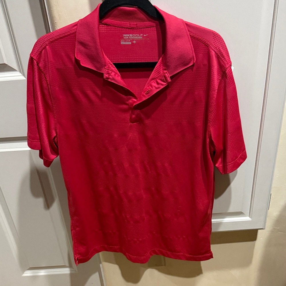 Nike Men's Vibrant Red Polo Shirt